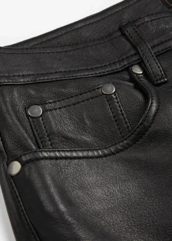 Damen bonprix Premium|Nachhaltigere Materialien|Lammnappa-Lederhose