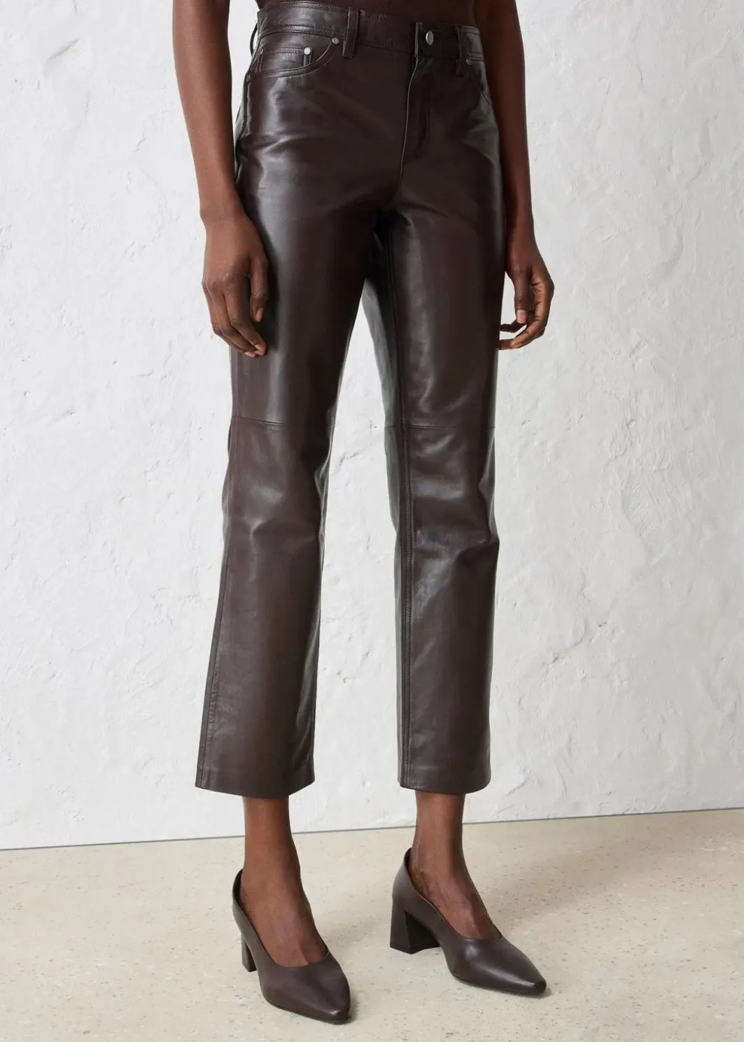 Damen bonprix Bekleidung·Kleider|Hosen|Lammnappa-Lederhose