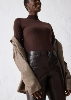 Damen bonprix Bekleidung·Kleider|Hosen|Lammnappa-Lederhose