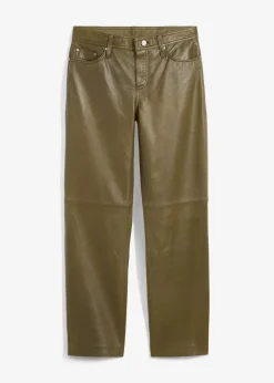 Damen bonprix Premium|Nachhaltigere Materialien|Lammnappa-Lederhose