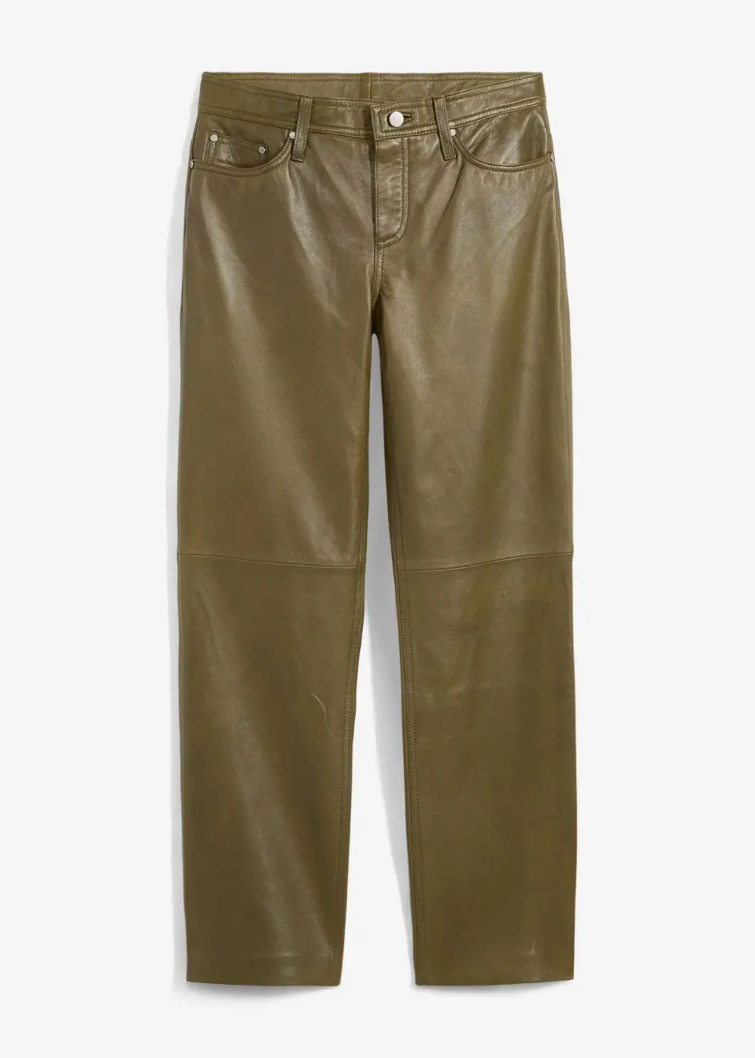 Damen bonprix Premium|Nachhaltigere Materialien|Lammnappa-Lederhose