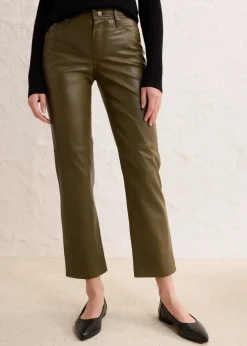 Damen bonprix Premium|Nachhaltigere Materialien|Lammnappa-Lederhose