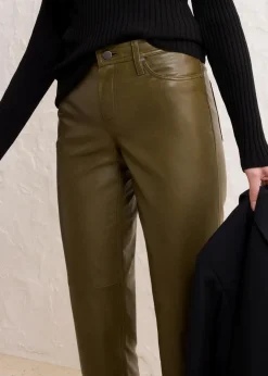 Damen bonprix Premium|Nachhaltigere Materialien|Lammnappa-Lederhose