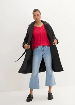 Best Langarm Bluse mit V-Ausschnitt aus fließender Viskose Damen Nachhaltigere Materialien|Blusen & Tuniken