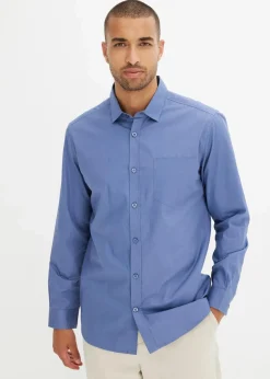 Discount Langarmhemd aus reiner Baumwolle Herren Hemden|Große Größen