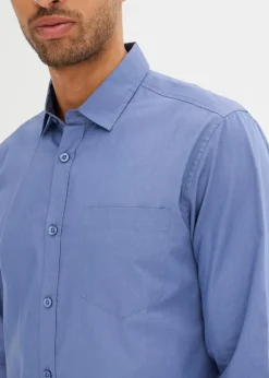 Discount Langarmhemd aus reiner Baumwolle Herren Hemden|Große Größen
