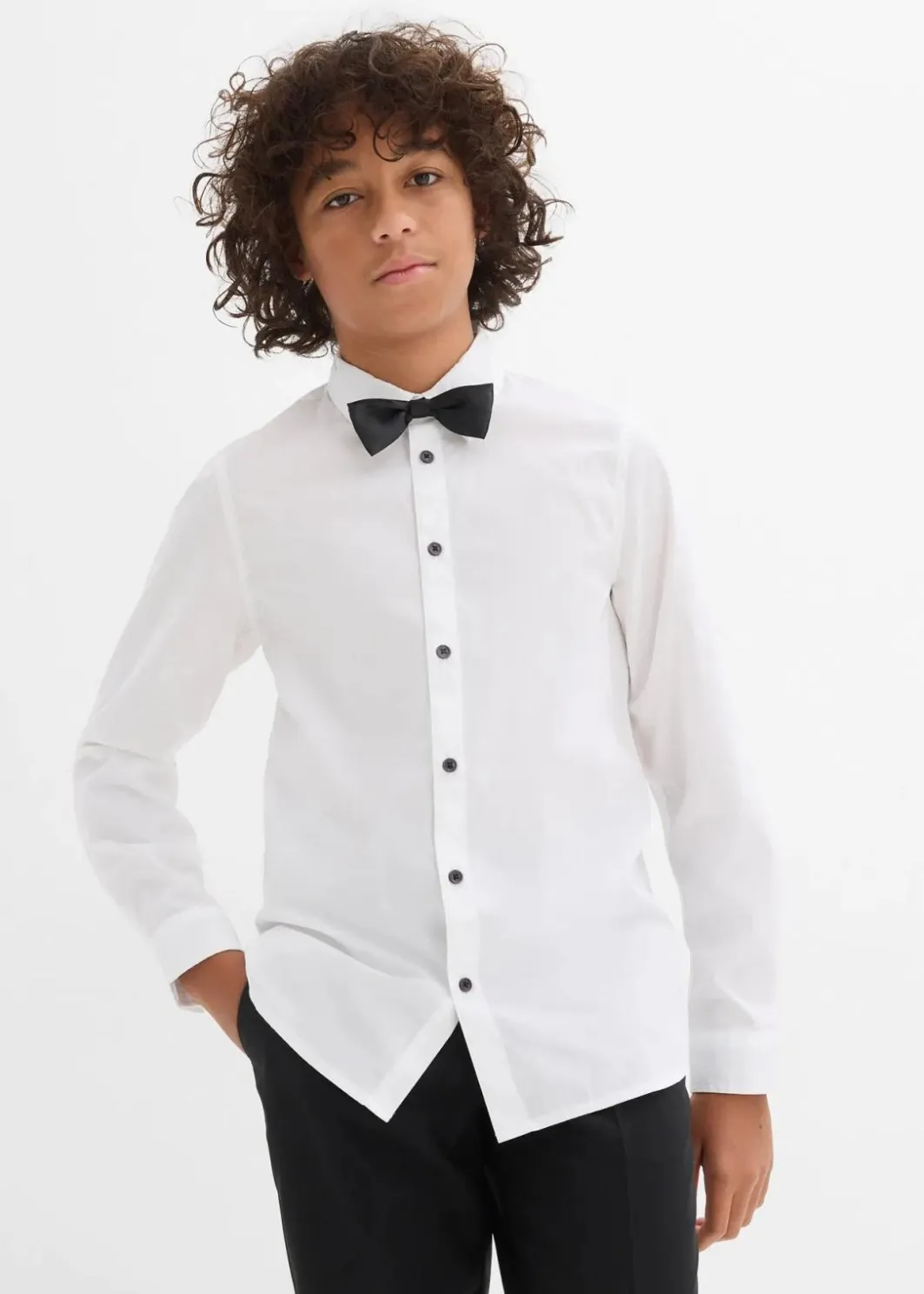 Discount Langarmhemd und Fliege (2-tlg.Set) Kinder Jungen 9-16 Jahre·Bademode|Jungen 9-16 Jahre·Anzüge & Hemden