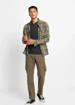 Discount Langarm-Henleyshirt aus reiner Bio-Baumwolle (2er Pack) Herren Shirts & Polos|Basics