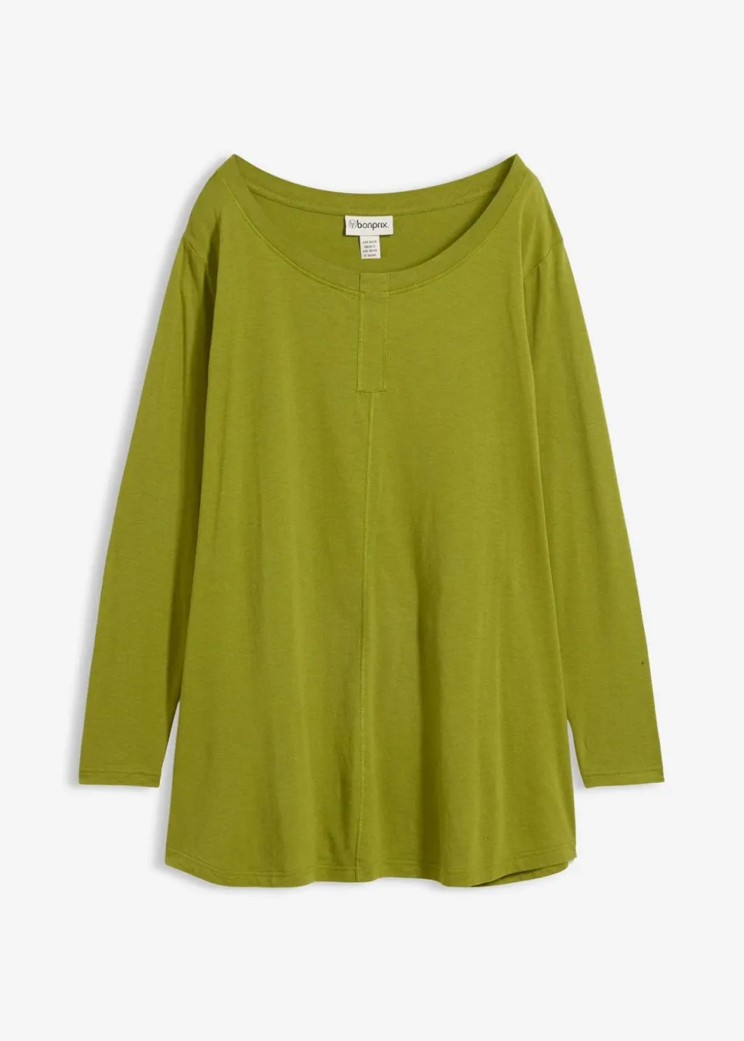Damen bonprix Shirts & Tops|Langarmshirt aus Baumwoll-Viskose-Mix