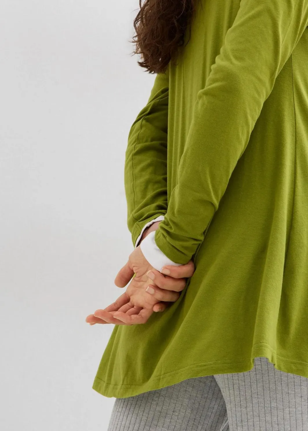 Damen bonprix Shirts & Tops|Langarmshirt aus Baumwoll-Viskose-Mix