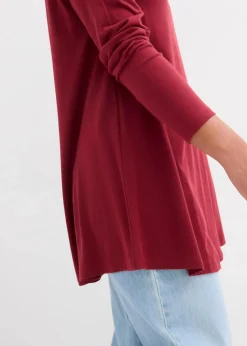 Hot Langarmshirt aus Baumwoll-Viskose-Mix Damen Shirts & Tops