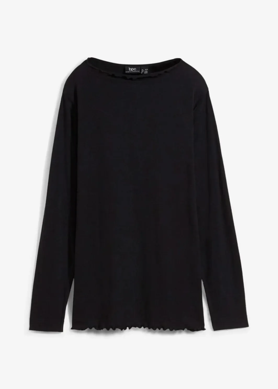 Discount Langarmshirt aus Baumwollmix Damen Shirts & Tops|Nachhaltigere Materialien