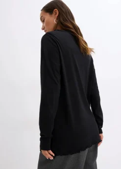 Discount Langarmshirt aus Baumwollmix Damen Shirts & Tops|Nachhaltigere Materialien