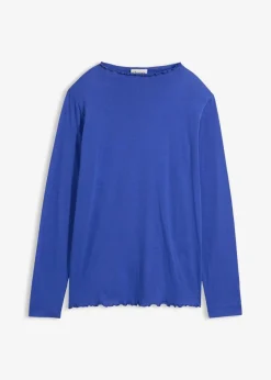 Damen bonprix Nachhaltigere Materialien|Shirts & Tops|Langarmshirt aus Baumwollmix