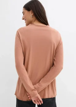 Discount Langarmshirt aus Baumwollmix Damen Nachhaltigere Materialien|Shirts & Tops