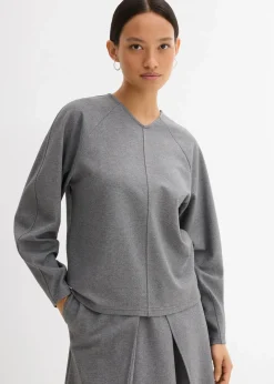 Hot Langarmshirt aus bequemen Punto di Roma Damen Shirts & Tops|Zweiteiler & Sets