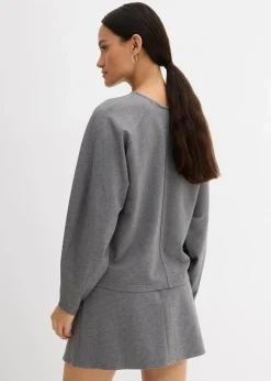Hot Langarmshirt aus bequemen Punto di Roma Damen Shirts & Tops|Zweiteiler & Sets