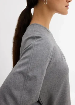 Hot Langarmshirt aus bequemen Punto di Roma Damen Shirts & Tops|Zweiteiler & Sets