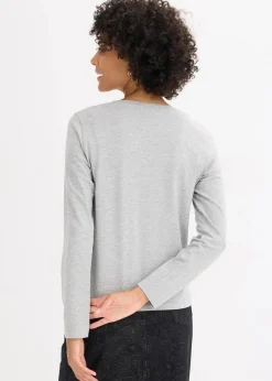 Langarmshirt aus Bio-Baumwolle mit dekorativem Print Damen Shirts & Tops|Nachhaltigere Materialien