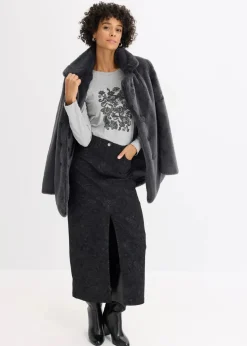 Langarmshirt aus Bio-Baumwolle mit dekorativem Print Damen Shirts & Tops|Nachhaltigere Materialien
