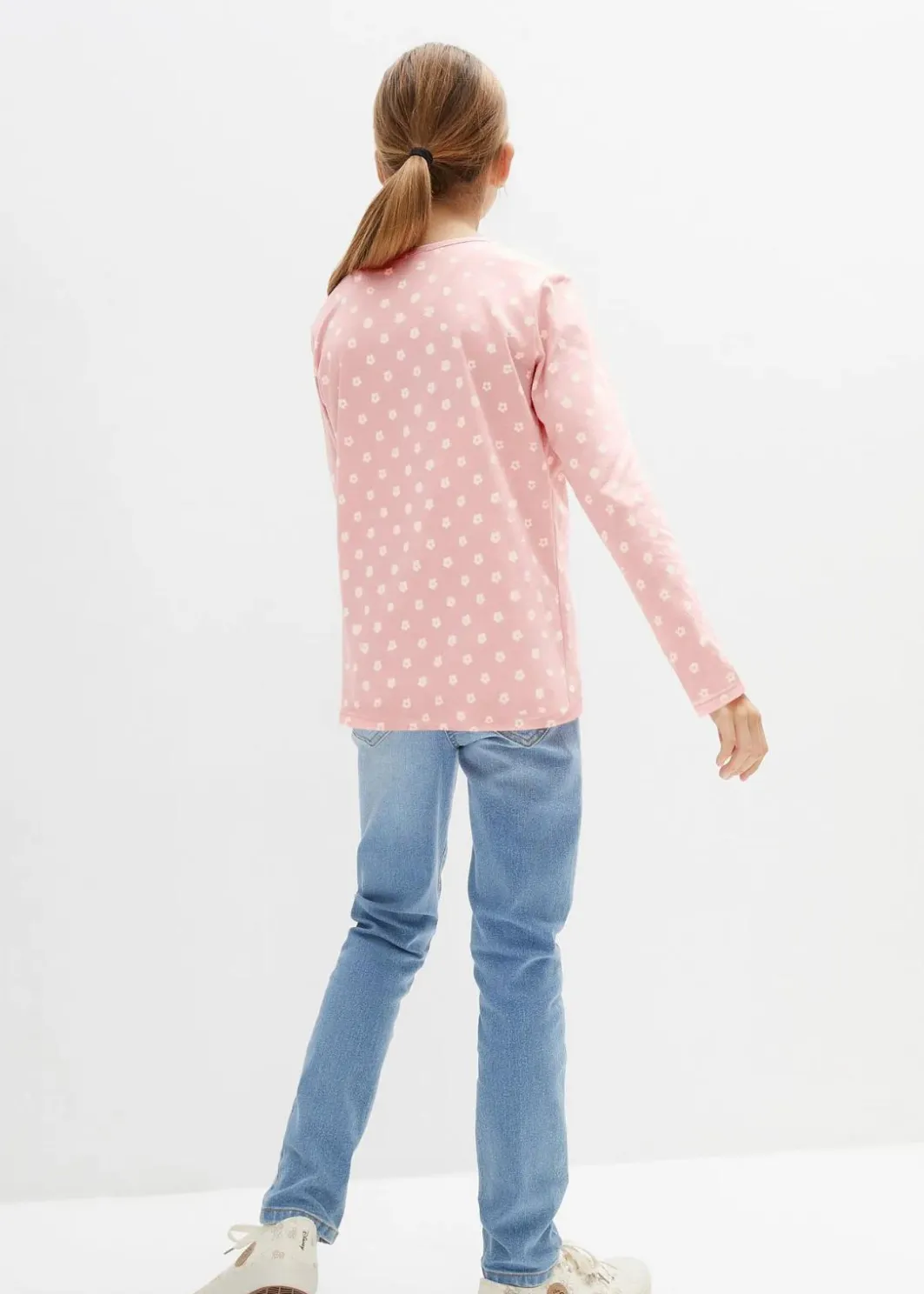 Kinder bonprix Mädchen 9-16 Jahre·Mehrfachpacks|Mädchen 9-16 Jahre·Shirts & Blusen|Langarmshirt aus Bio-Baumwolle (3er Pack)