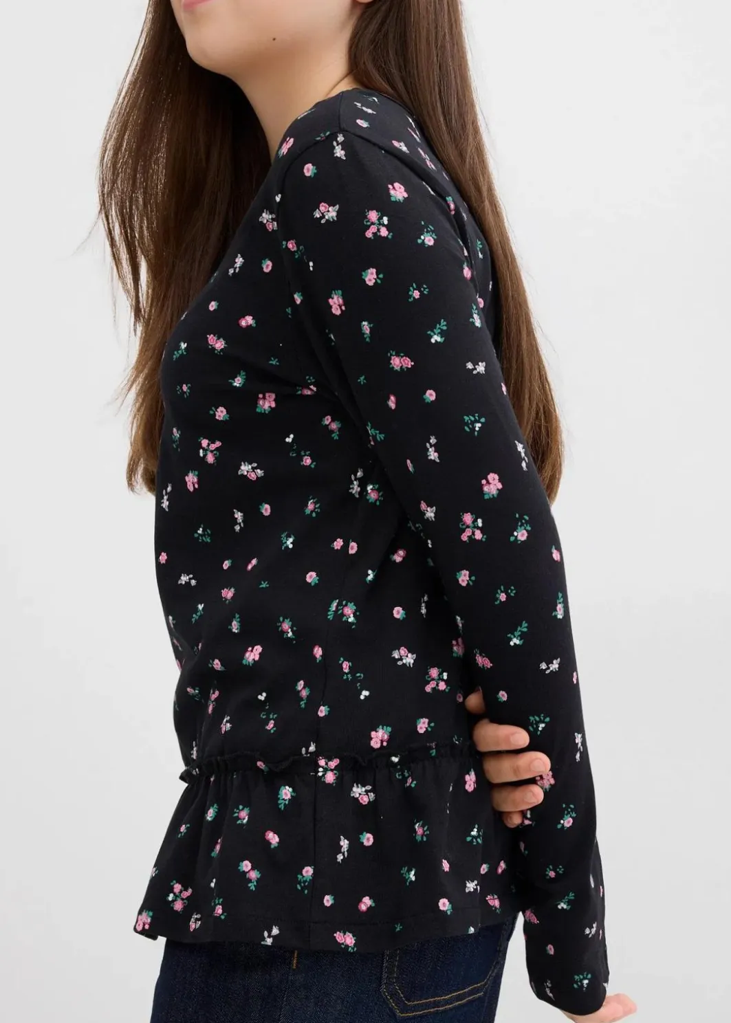 New Langarmshirt aus elastischem Bio-Baumwoll-Mix Kinder Mädchen 9-16 Jahre·Shirts & Blusen|Mädchen 2-8 Jahre·Nachhaltigere Materialien