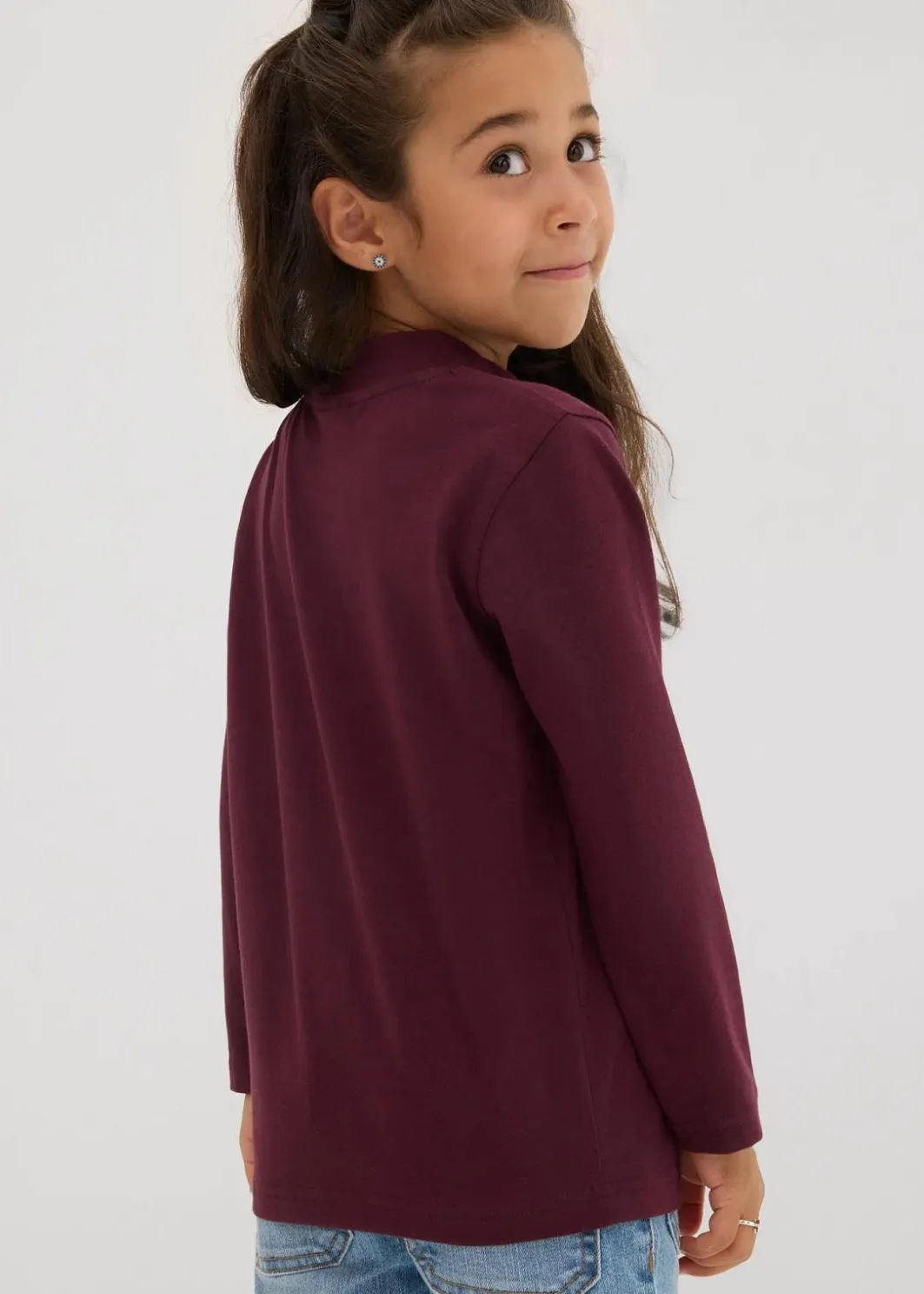Langarmshirt aus elastischem Bio-Baumwoll-Mix (2er Pack) Kinder Mädchen 2-8 Jahre·Nachhaltigere Materialien|Mädchen 9-16 Jahre·Nachhaltigere Materialien