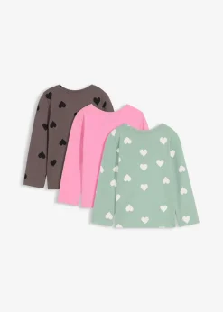 Discount Langarmshirt aus elastischem Bio-Baumwoll-Mix (3er Pack) Kinder Mädchen 2-8 Jahre·Nachhaltigere Materialien|Mädchen 9-16 Jahre·Nachhaltigere Materialien