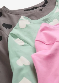Discount Langarmshirt aus elastischem Bio-Baumwoll-Mix (3er Pack) Kinder Mädchen 2-8 Jahre·Nachhaltigere Materialien|Mädchen 9-16 Jahre·Nachhaltigere Materialien
