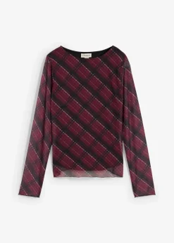 Best Langarmshirt aus feinem Mesh Damen Shirts & Tops