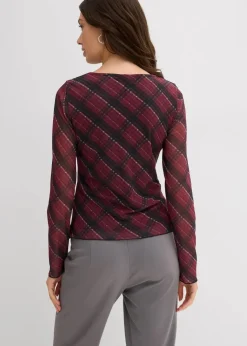 Best Langarmshirt aus feinem Mesh Damen Shirts & Tops