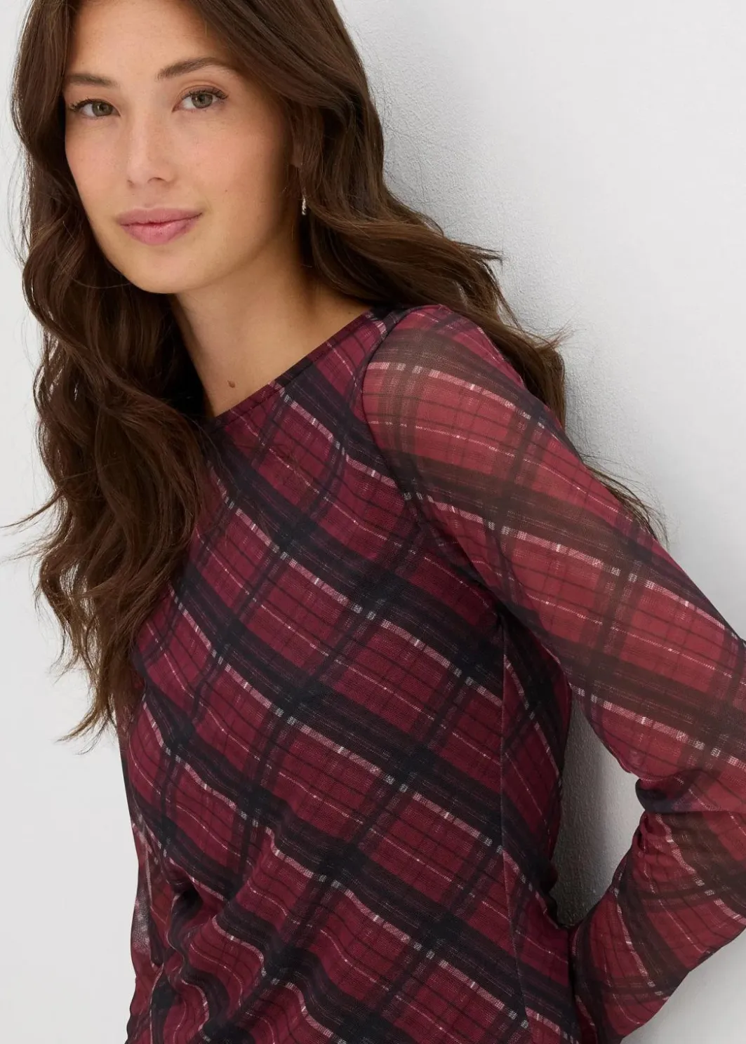 Best Langarmshirt aus feinem Mesh Damen Shirts & Tops