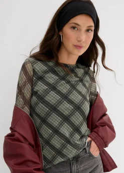 Langarmshirt aus feinem Mesh Damen Shirts & Tops