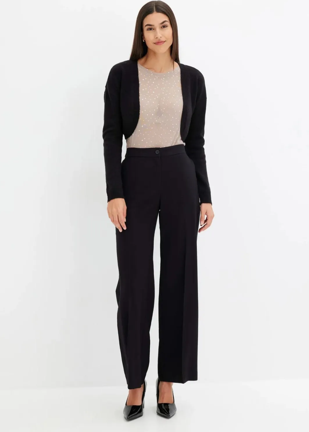 Best Langarmshirt aus Glitzer-Mesh Damen Nachhaltigere Materialien|Shirts & Tops