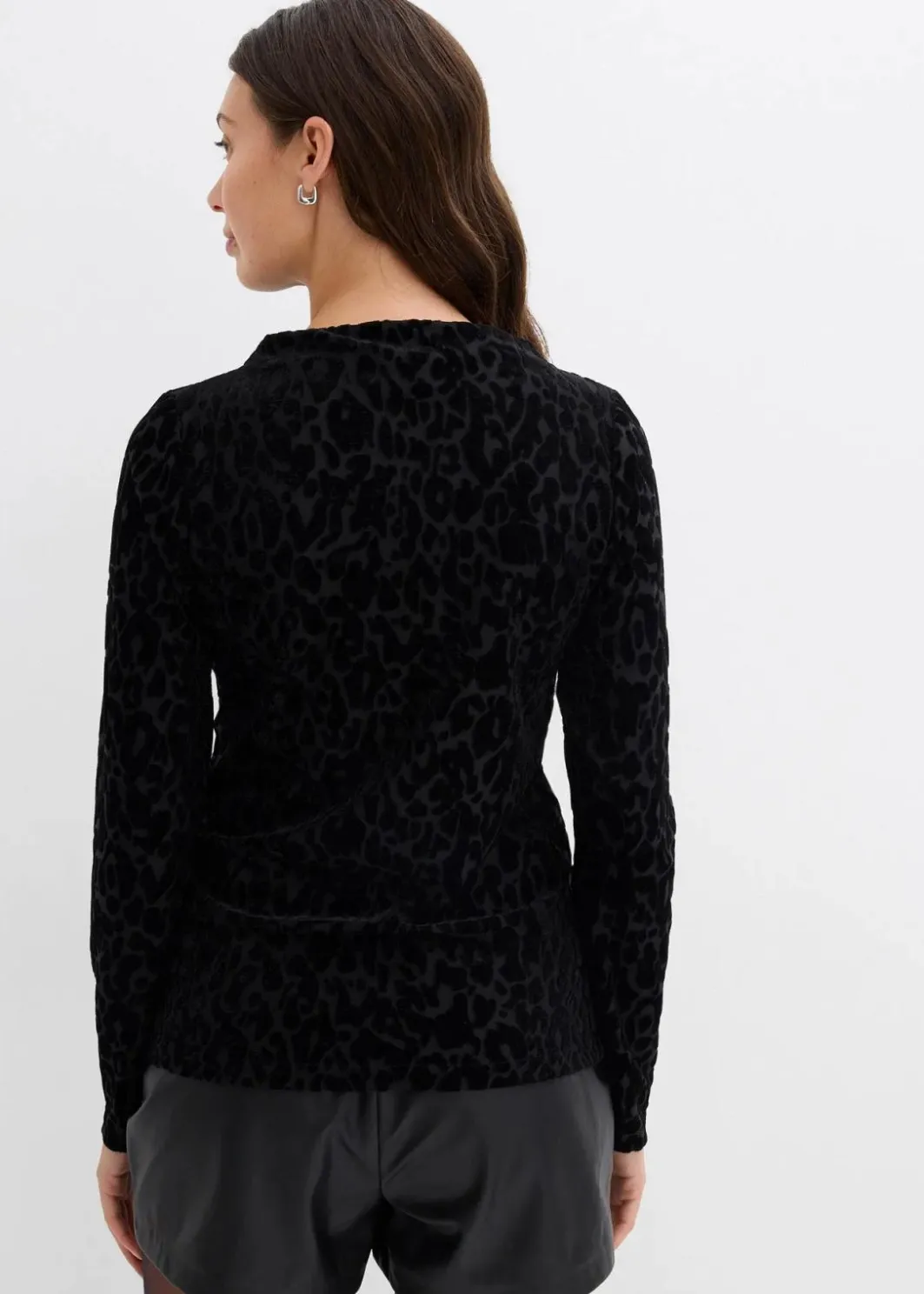 Discount Langarmshirt aus Jersey Damen Shirts & Tops|Nachhaltigere Materialien