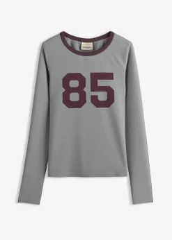 Clearance Langarmshirt aus leichtem Jersey Damen Shirts & Tops|Nachhaltigere Materialien