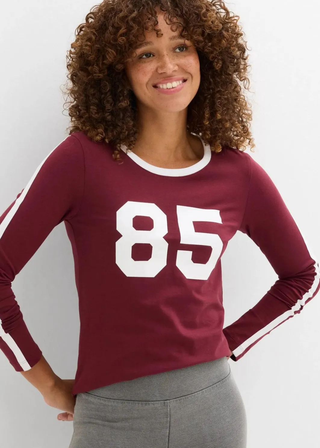 Damen bonprix Nachhaltigere Materialien|Shirts & Tops|Langarmshirt aus leichtem Jersey