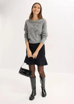 Damen bonprix Nachhaltigere Materialien|Shirts & Tops|Langarmshirt aus reiner Bio-Baumwolle
