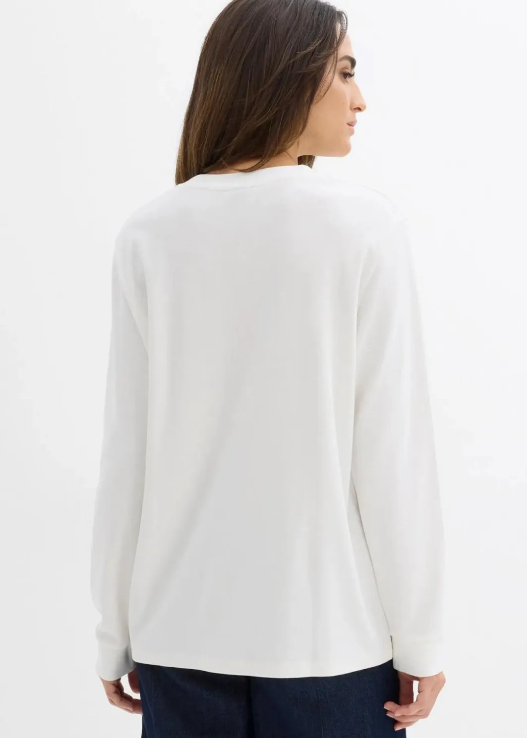 New Langarmshirt aus reiner Bio-Baumwolle Damen Shirts & Tops|Basics