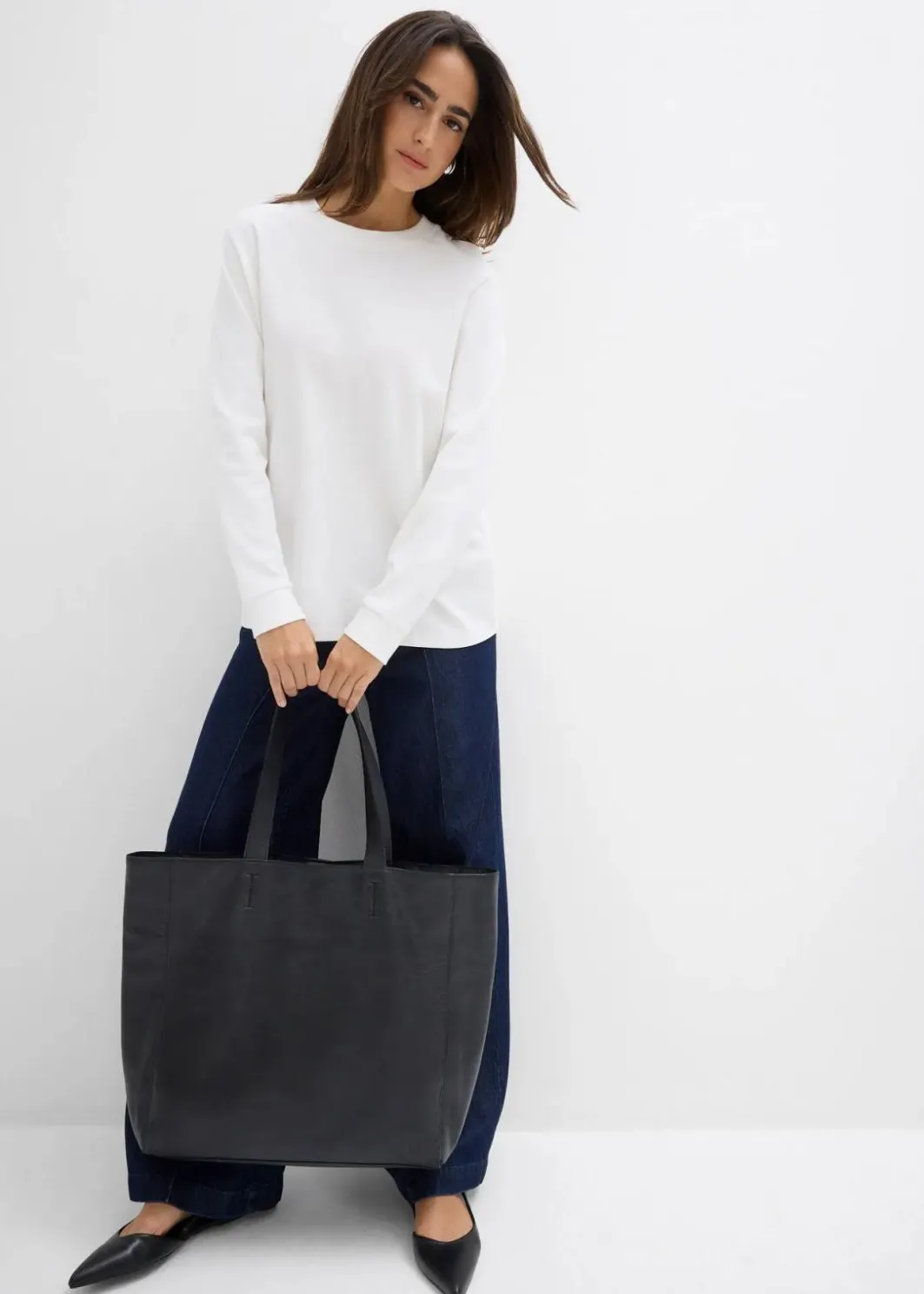 New Langarmshirt aus reiner Bio-Baumwolle Damen Shirts & Tops|Basics