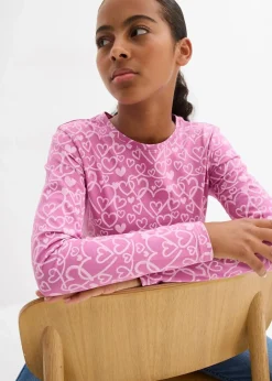 Langarmshirt aus reiner Bio-Baumwolle (3er Pack) Kinder Mädchen 9-16 Jahre·Mehrfachpacks|Mädchen 9-16 Jahre·Shirts & Blusen