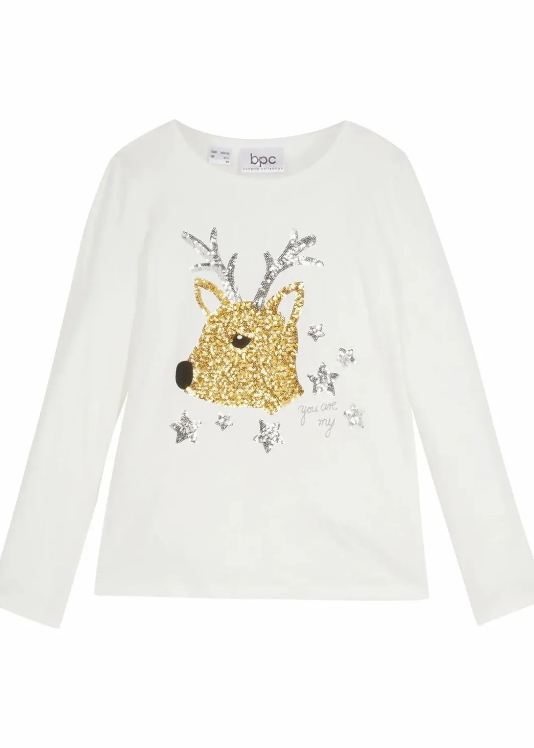 Outlet Langarmshirt aus reiner Bio-Baumwolle Kinder Mädchen 9-16 Jahre·Shirts & Blusen|Mädchen 2-8 Jahre·Nachhaltigere Materialien