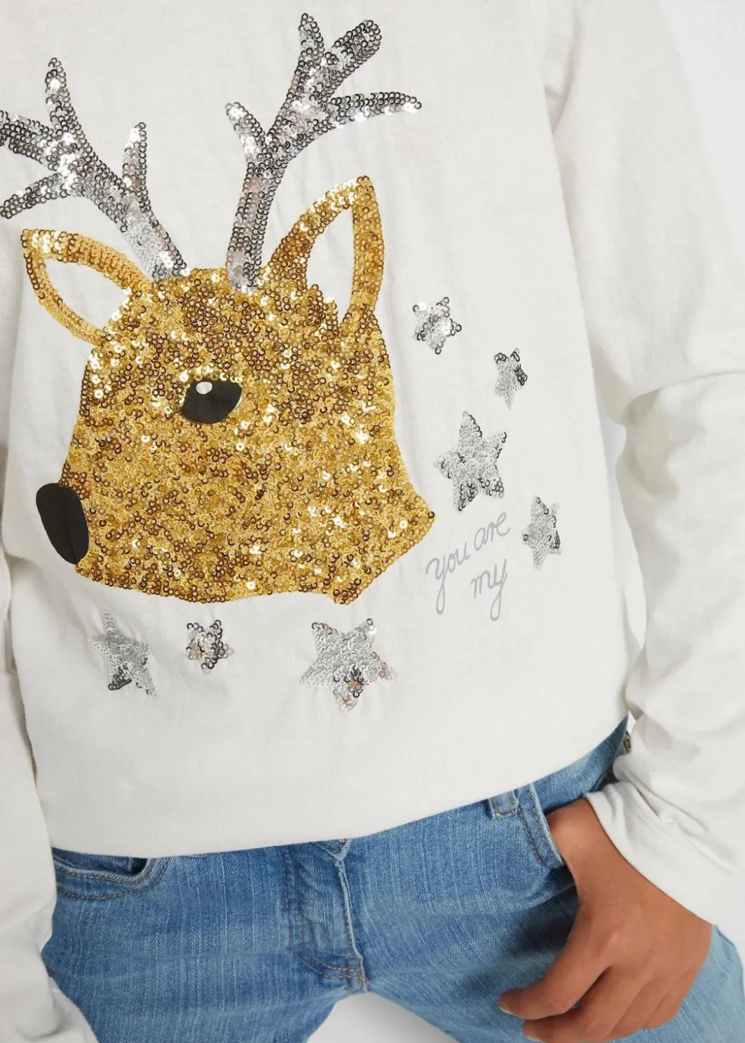 Outlet Langarmshirt aus reiner Bio-Baumwolle Kinder Mädchen 9-16 Jahre·Shirts & Blusen|Mädchen 2-8 Jahre·Nachhaltigere Materialien