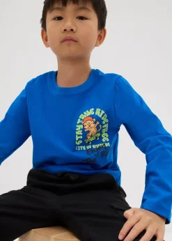 Kinder bonprix Jungen 2-8 Jahre·Nachhaltigere Materialien|Jungen 2-8 Jahre·Shirts|Langarmshirt aus reiner Bio-Baumwolle