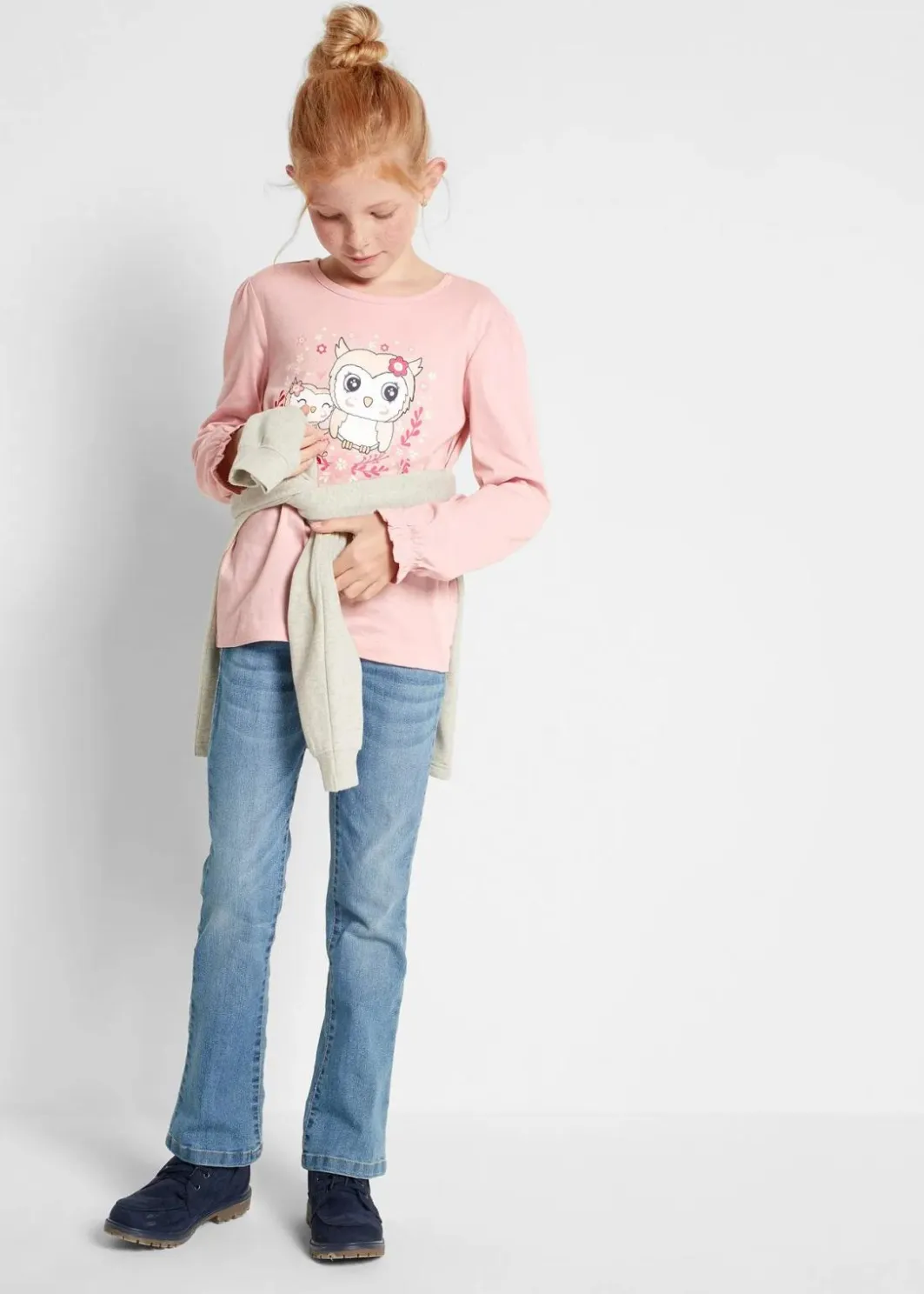 Langarmshirt aus reiner Bio Baumwolle (2er-Pack) Kinder Mädchen 2-8 Jahre·Nachhaltigere Materialien|Mädchen 9-16 Jahre·Nachhaltigere Materialien