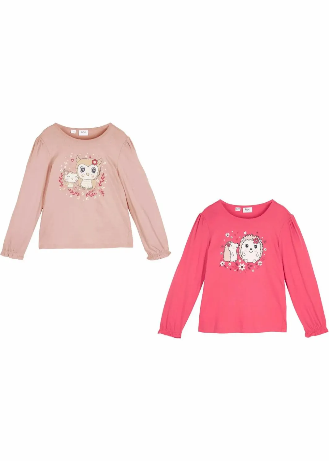 Langarmshirt aus reiner Bio Baumwolle (2er-Pack) Kinder Mädchen 2-8 Jahre·Nachhaltigere Materialien|Mädchen 9-16 Jahre·Nachhaltigere Materialien