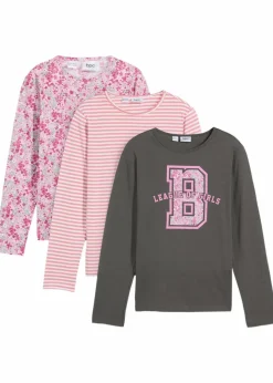 New Langarmshirt aus reiner Bio-Baumwolle (3er Pack) Kinder Mädchen 9-16 Jahre·Mehrfachpacks|Mädchen 9-16 Jahre·Shirts & Blusen