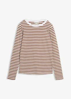 Online Langarmshirt aus reiner Bio-Baumwolle Damen Nachhaltigere Materialien|Basics