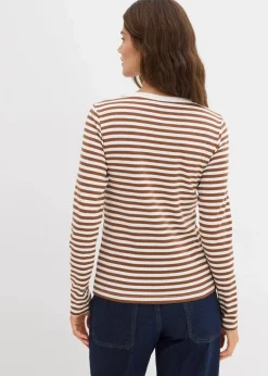 Online Langarmshirt aus reiner Bio-Baumwolle Damen Nachhaltigere Materialien|Basics