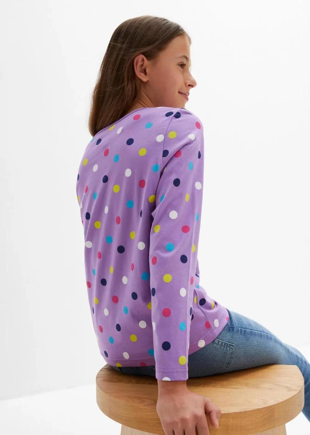 Discount Langarmshirt aus reiner Bio-Baumwolle (3er Pack) Kinder Mädchen 2-8 Jahre·Nachhaltigere Materialien|Mädchen 9-16 Jahre·Nachhaltigere Materialien